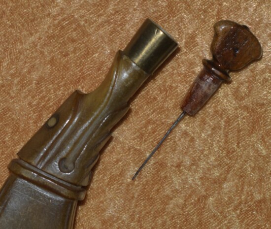 Combination Powder Flask/Wheellock Spanner, ca. 1700 - Image 7