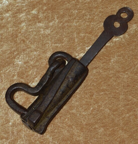 German Padlock with Key, 17th/18th C