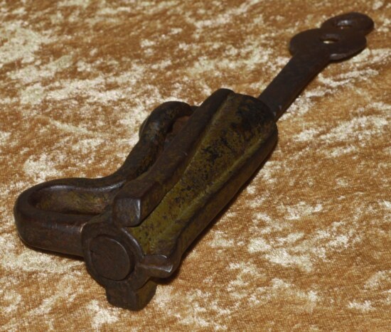 German Padlock with Key, 17th/18th C - Image 4