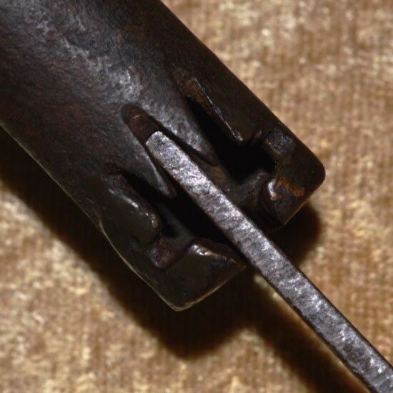 German Padlock with Key, 17th/18th C - Image 5