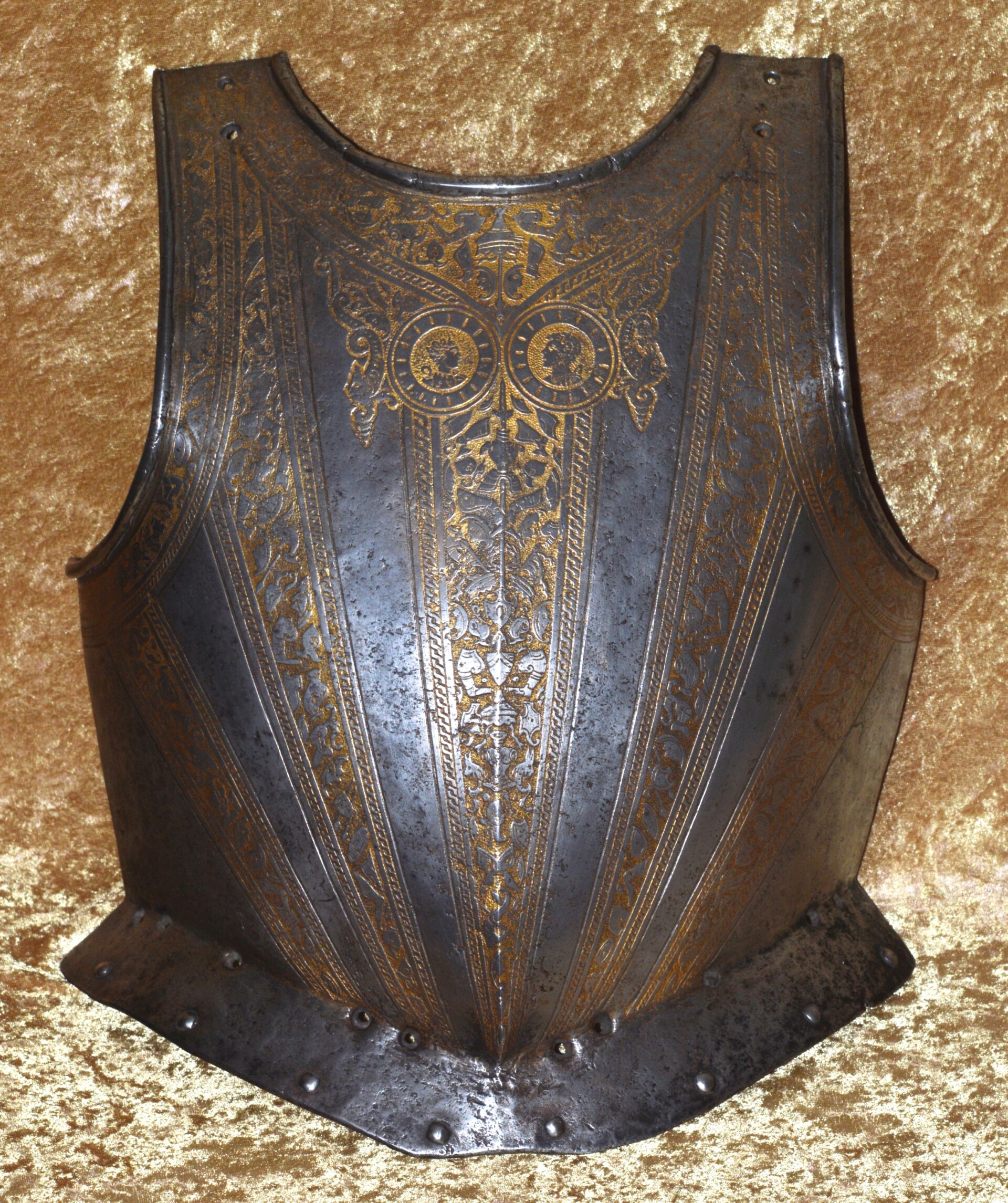 North Italian Etched and Gilt Breastplate, ca. 1580