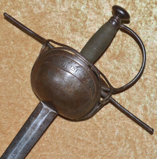 Spanish or Italian Shell Guard Rapier, 2nd Half 17th C