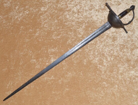 Scarce Portuguese Cuphilt Rapier/Broadsword, Mid-17th C - Image 10