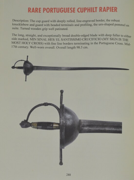 Scarce Portuguese Cuphilt Rapier/Broadsword, Mid-17th C - Image 11