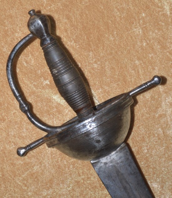 Spanish or Portuguese Cuphilt Bilbo Broadsword, Early 18th C