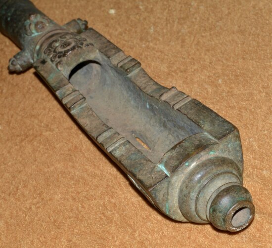 Spanish or Portuguese Breech Loading Bronze Cannon Barrel, 16th C - Image 5