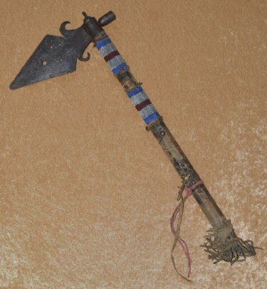 Native American Spontoon Pipe Tomahawk, Early 19th C