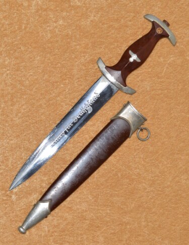 Nazi Model 1933 SA Dagger by F.W. Holler