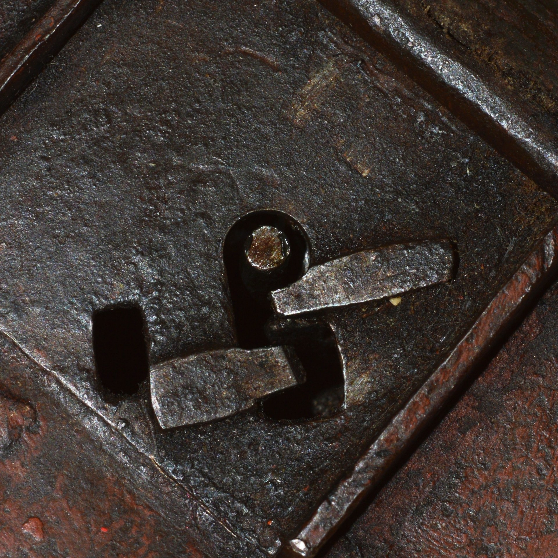 German Padlock with Key, 18th C - Image 7