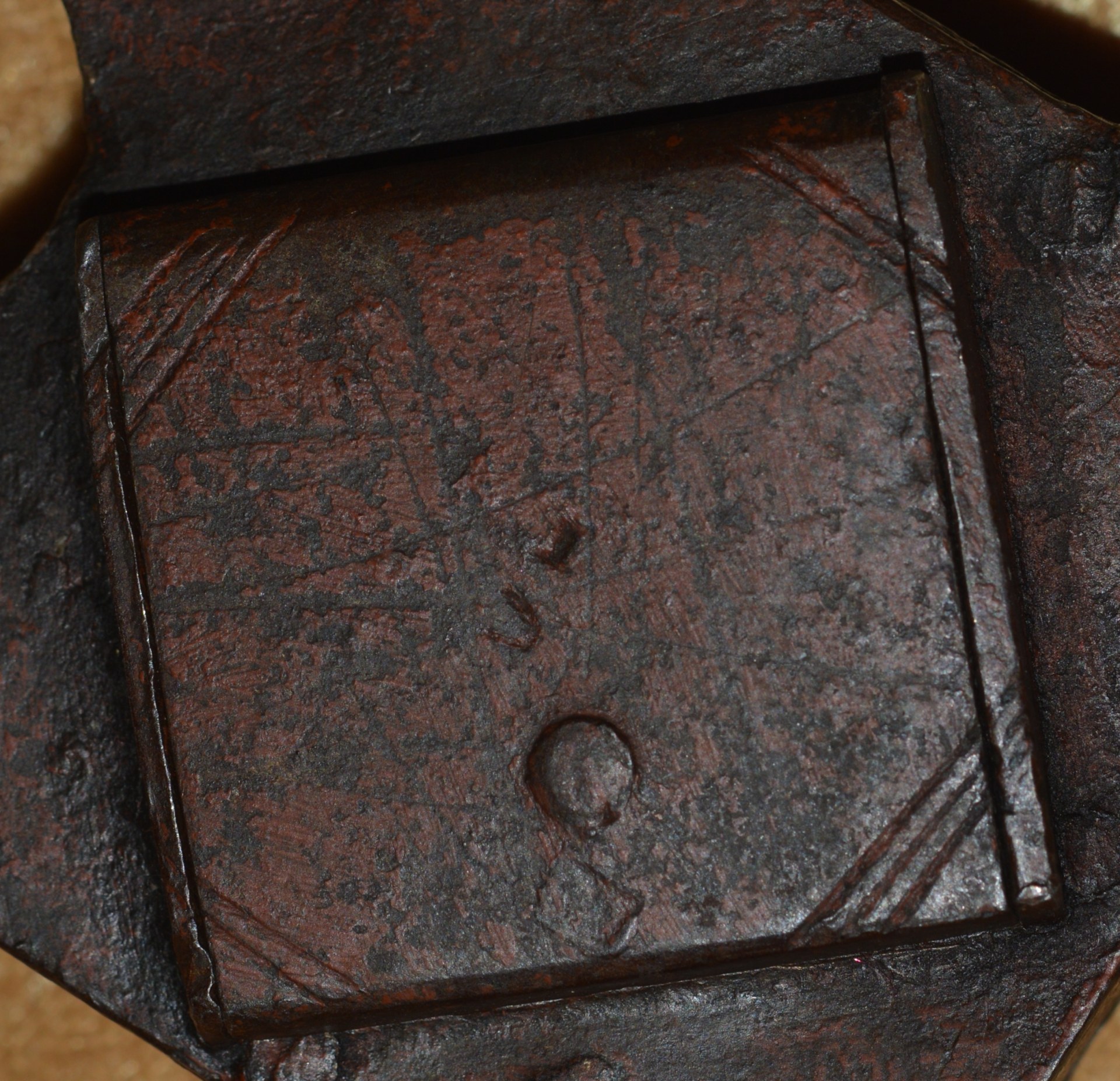 German Padlock with Key, 18th C - Image 9