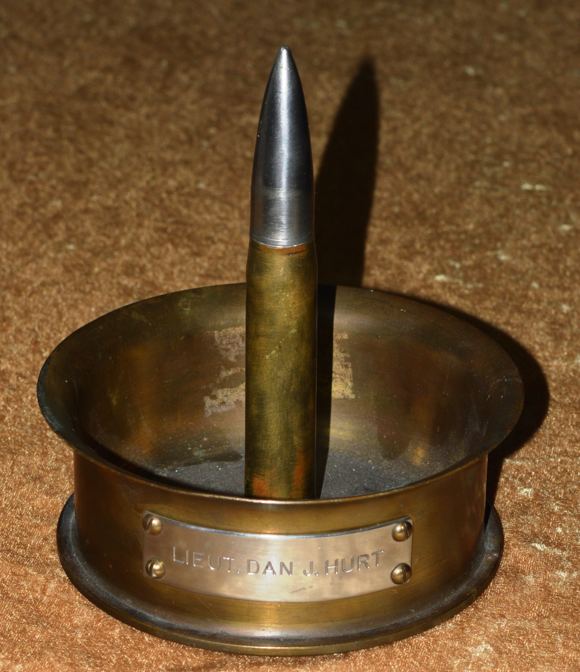 Presentation WWII US Trench Art Ash Tray