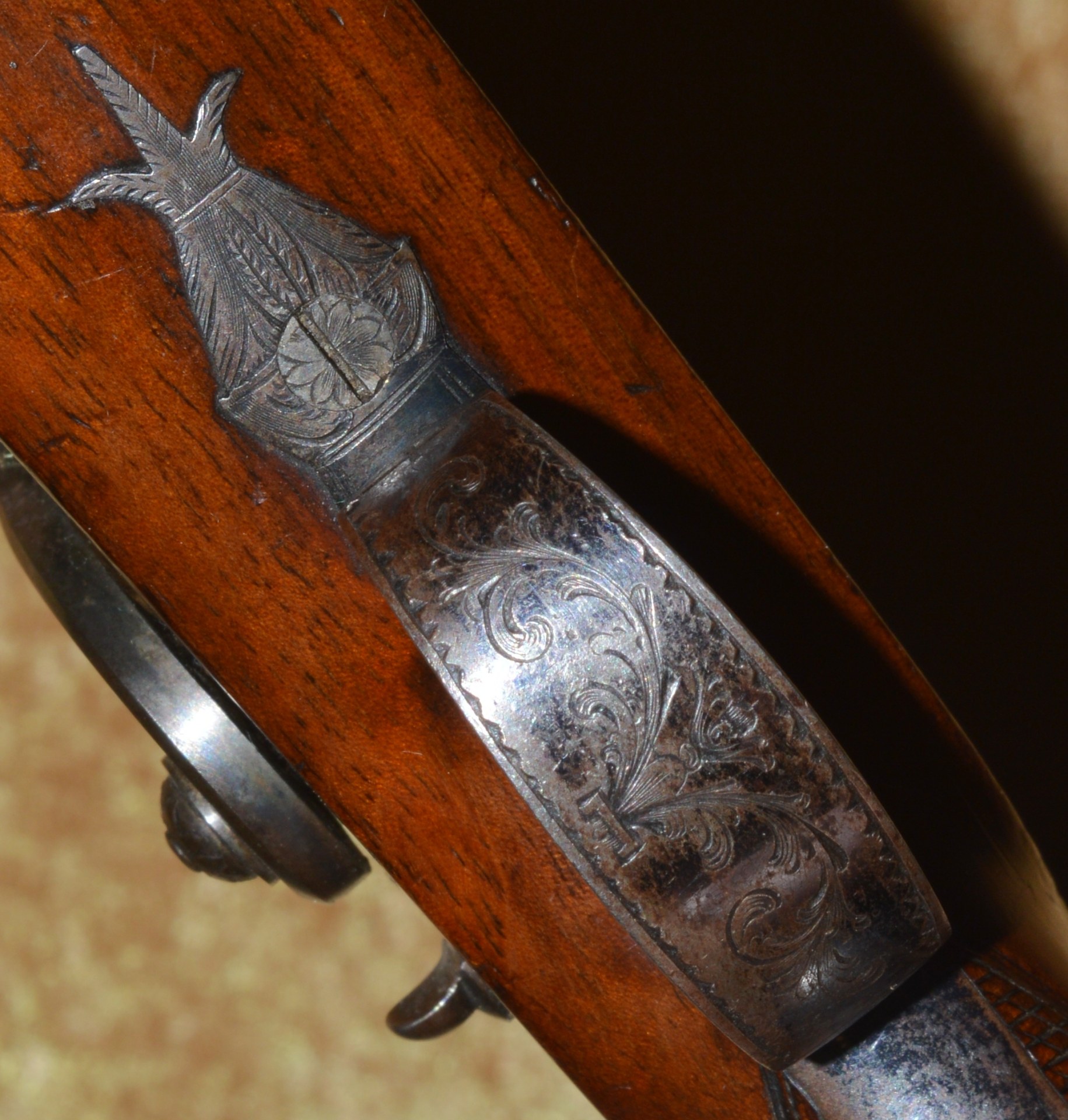 Fine Pair of Cased English Percussion Traveling Pistols, ca. 1820 - Image 11