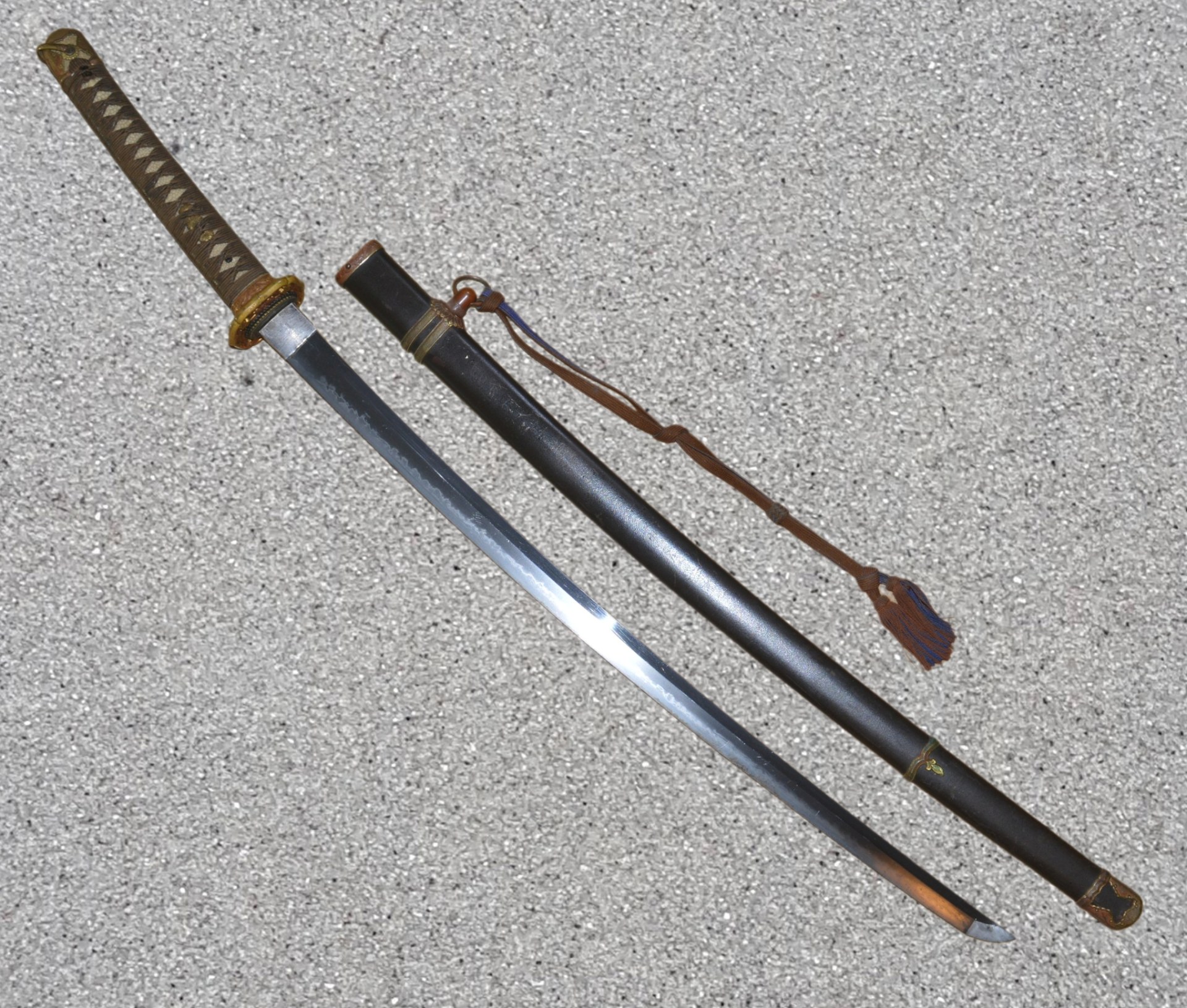 Signed Japanese Shin-shinto Katana in Gunto Mounts