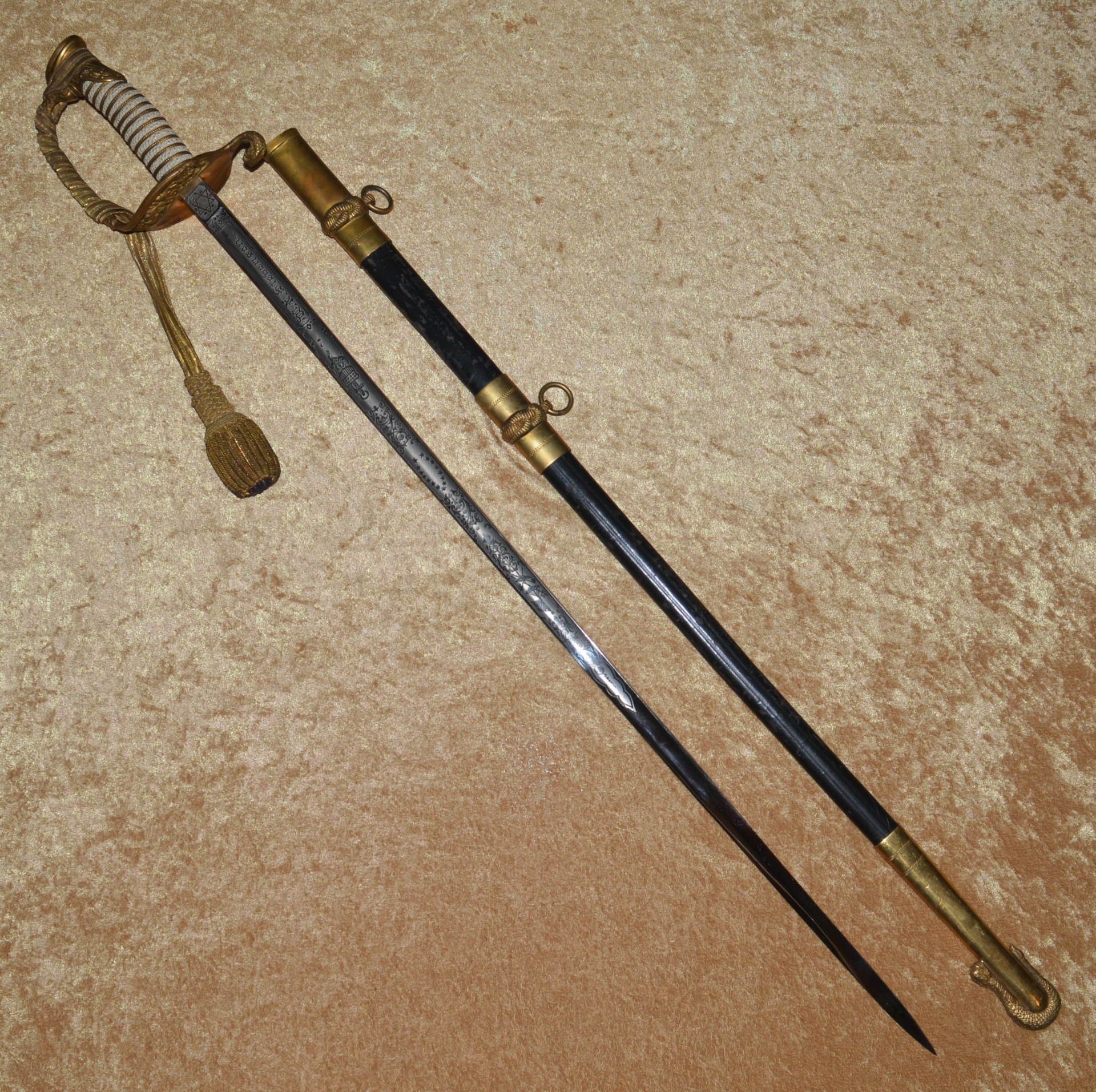 Named US M1852 Naval Officer's Sword - Image 14