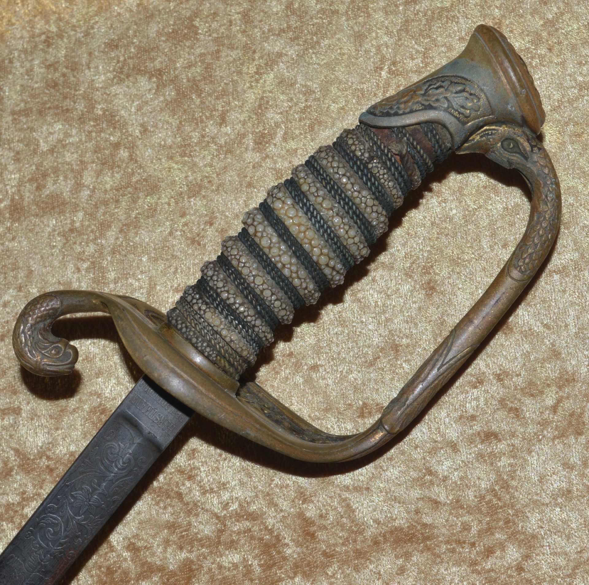 US M1852 Naval Officer's Sword, ca. 1880 - Image 2
