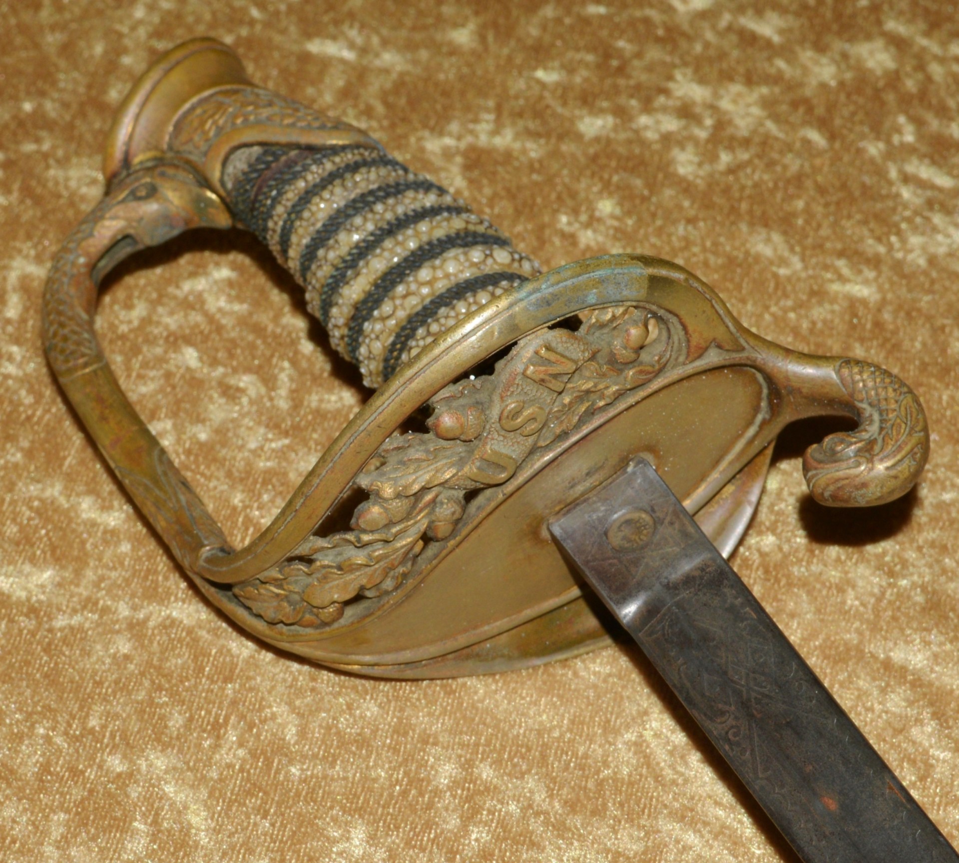 US M1852 Naval Officer's Sword, ca. 1880 - Image 3