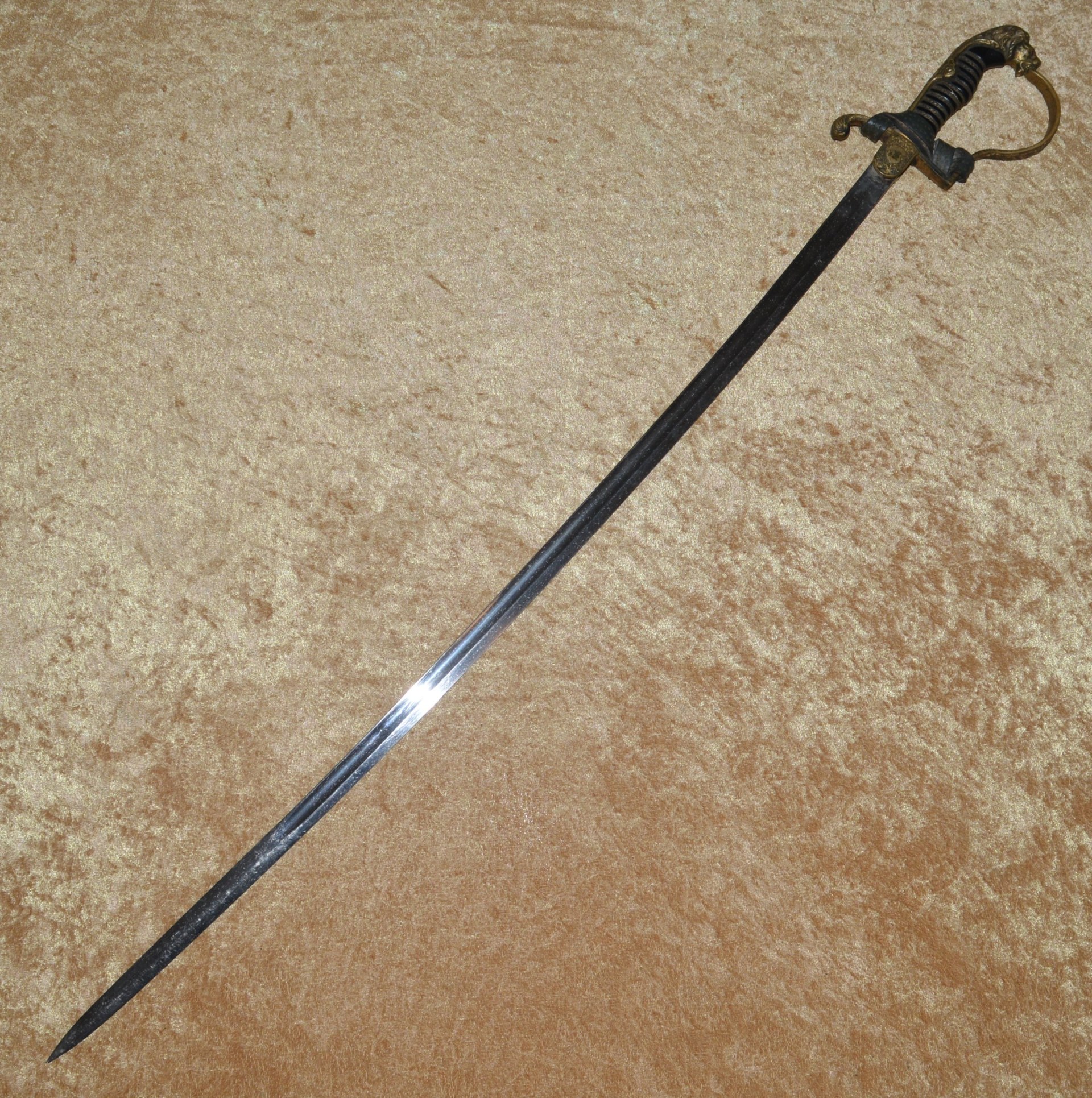 Nazi Lion Head Army Officer Saber by WKC - Image 12