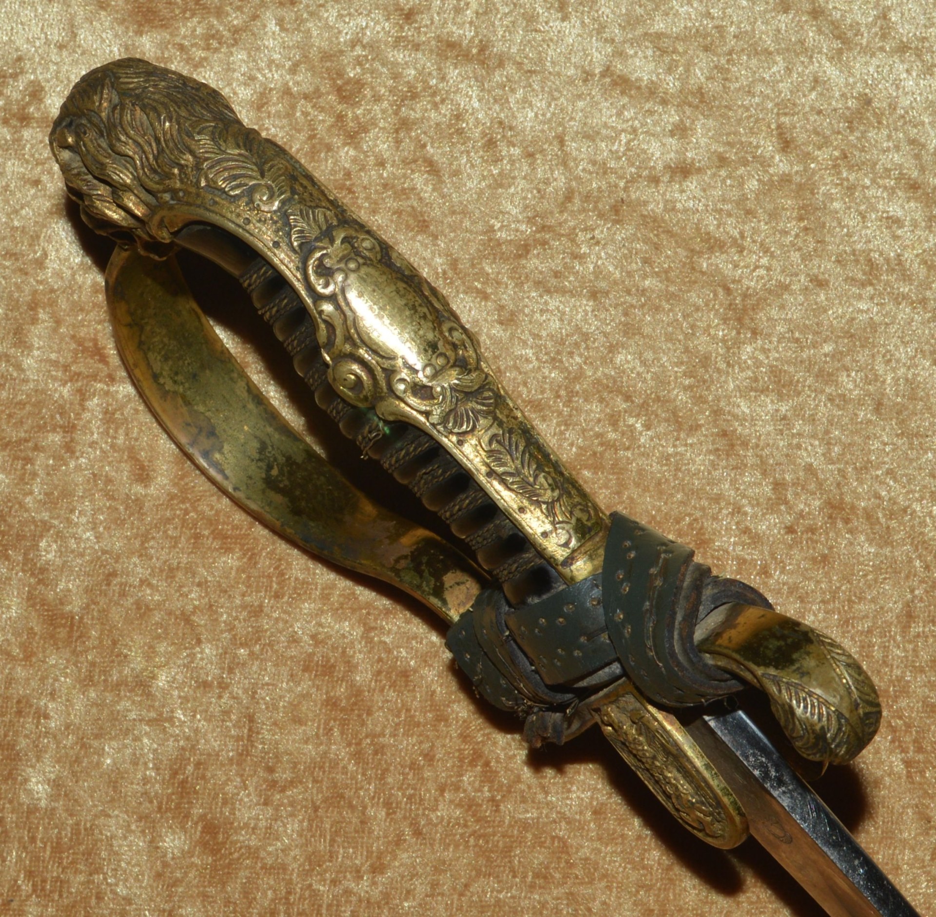 Nazi Lion Head Army Officer Saber by WKC - Image 5