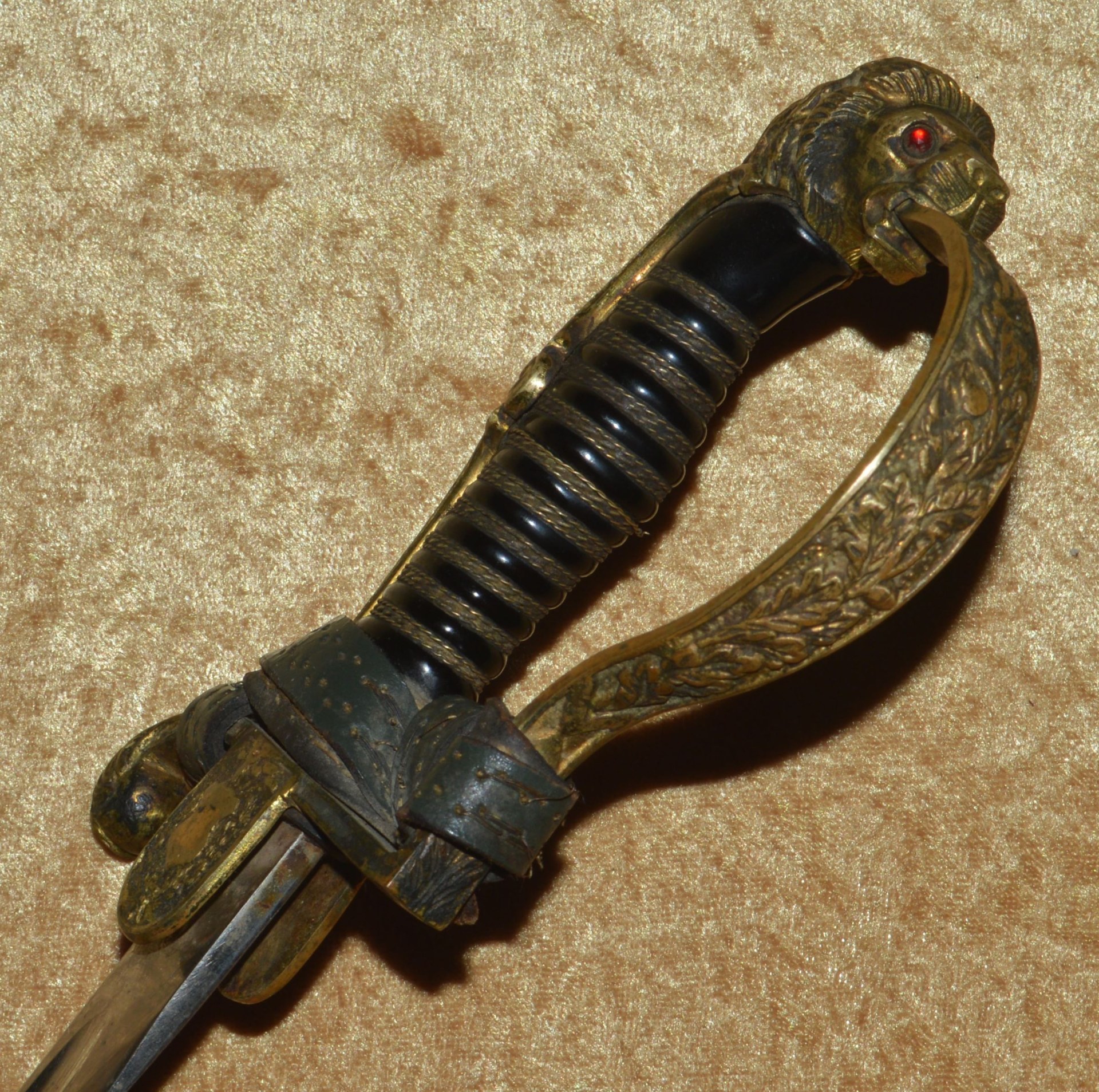 Nazi Lion Head Army Officer Saber by WKC - Image 6