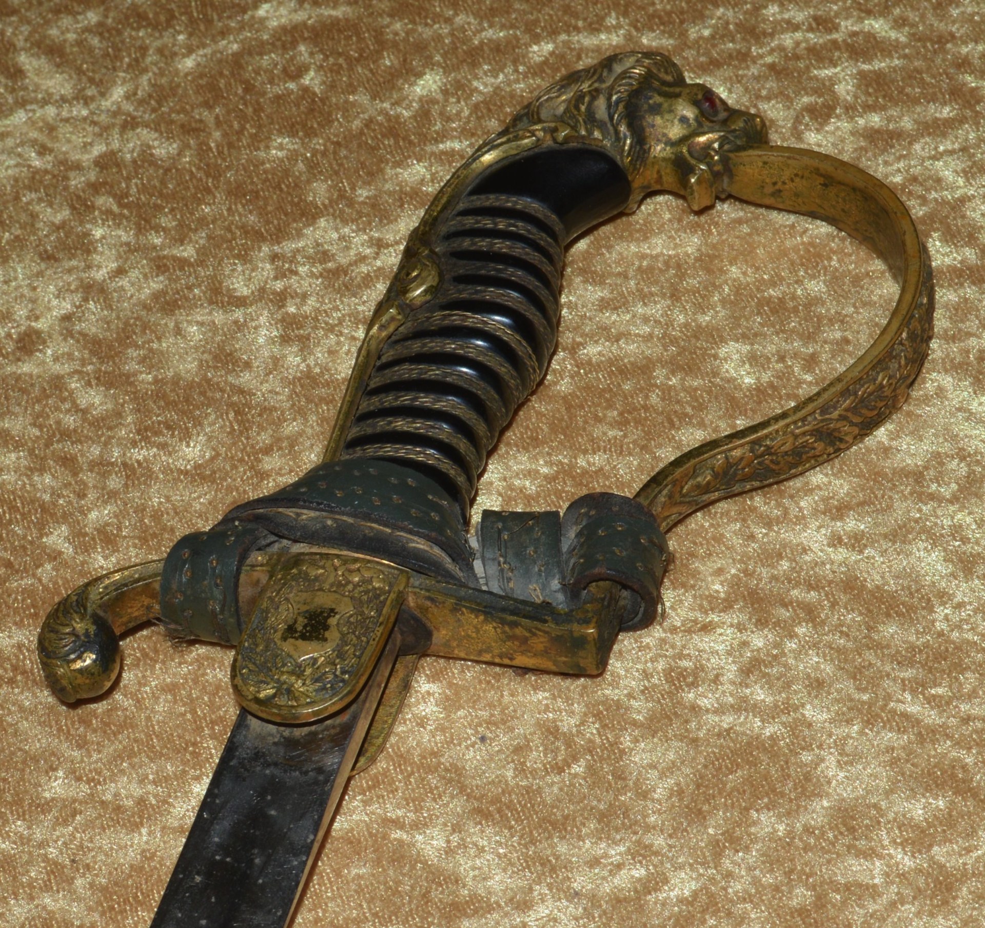 Nazi Lion Head Army Officer Saber by WKC - Image 4