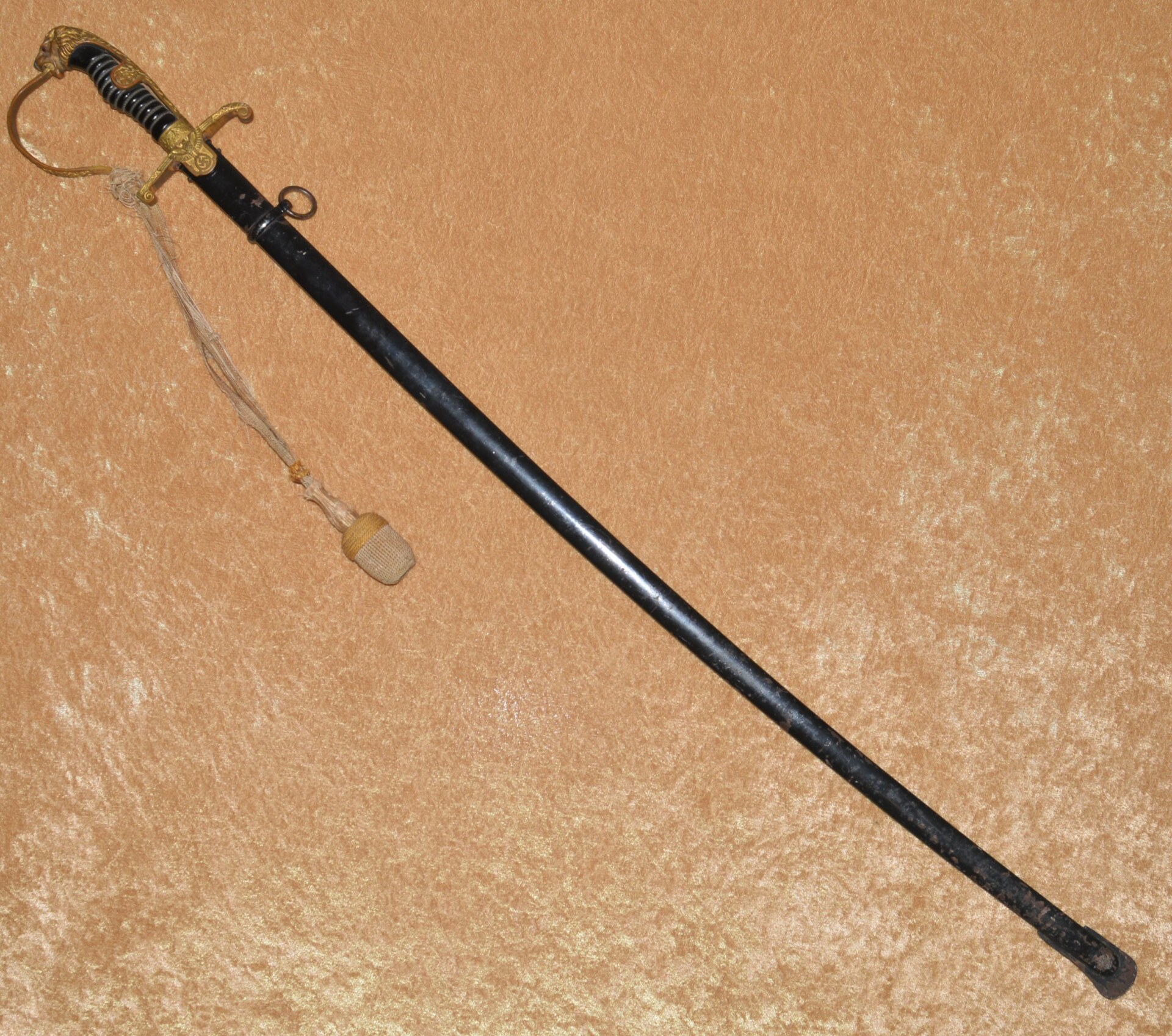 Nazi WWII Army Officer’s Lion Head Saber by Robert Klaas - Image 13