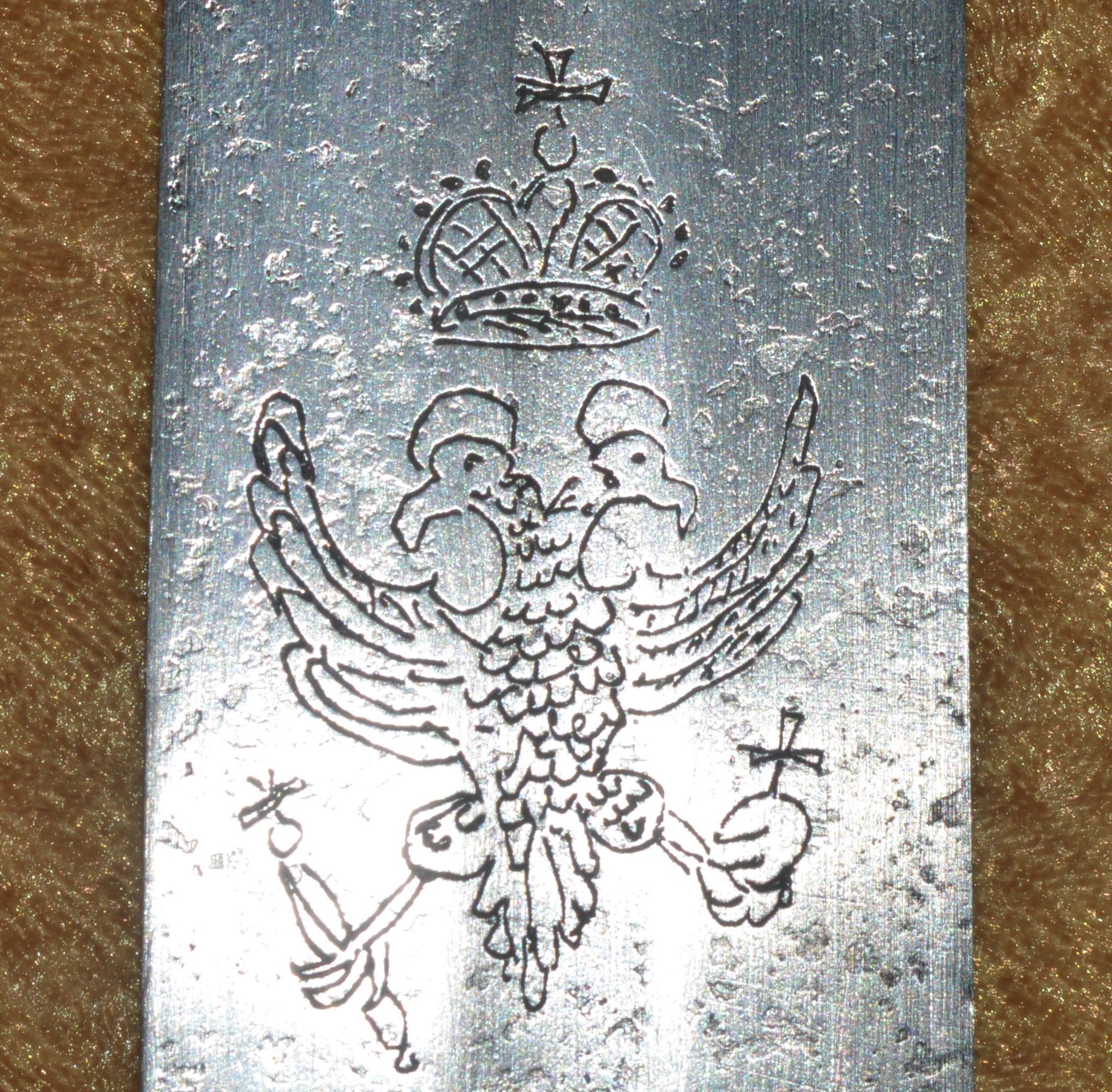 Scarce Inscribed Austrian Pallasch, Sword, Late 17th C - Image 6
