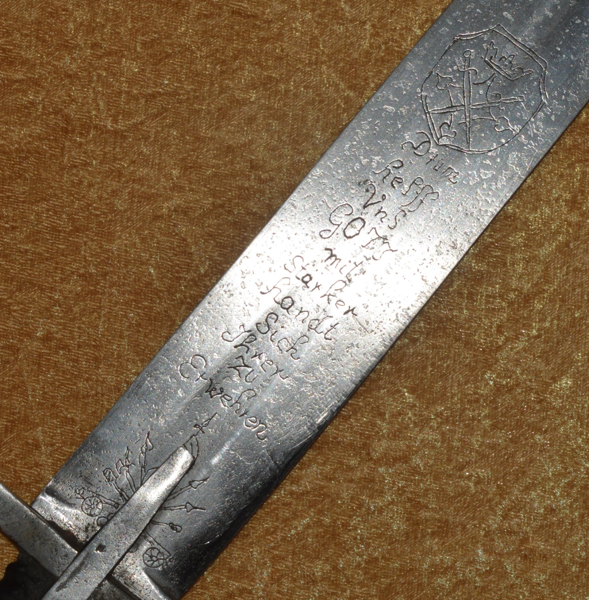 Scarce Inscribed Austrian Pallasch, Sword, Late 17th C - Image 7