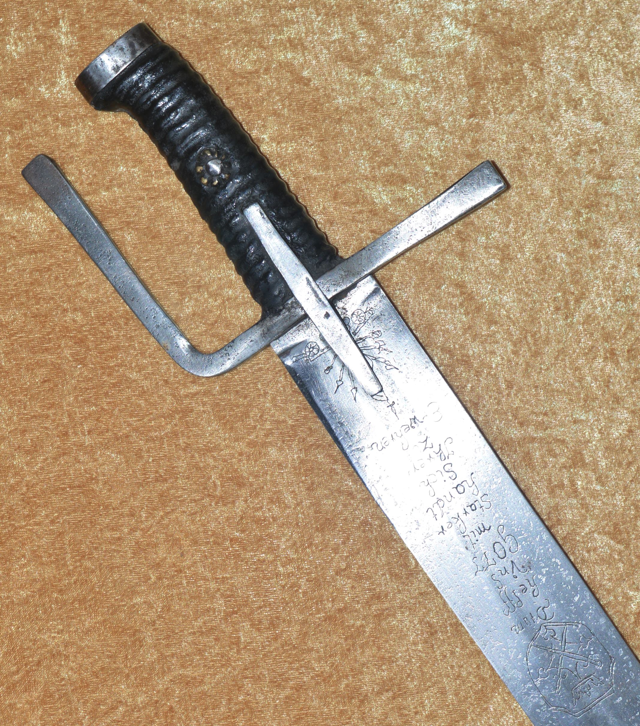 Scarce Inscribed Austrian Pallasch, Sword, Late 17th C