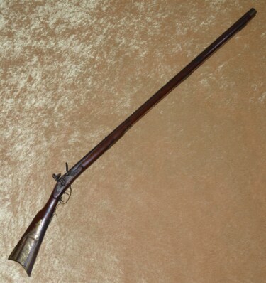 Flintlock Pennsylvania Long Rifle by Jacob Fordney, ca. 1840