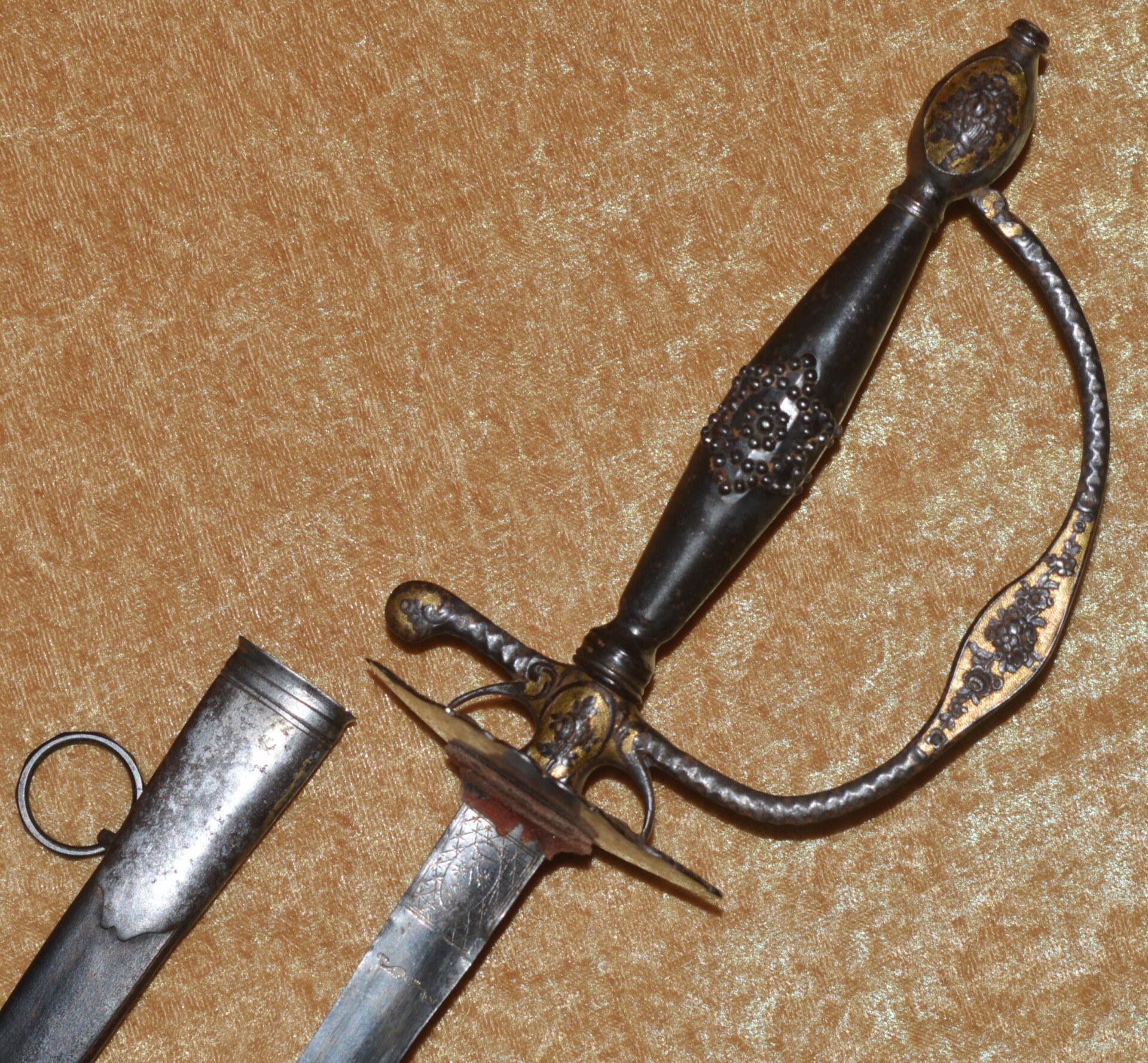 Gilt Steel Smallsword, 2nd Half 18th C, Probably English