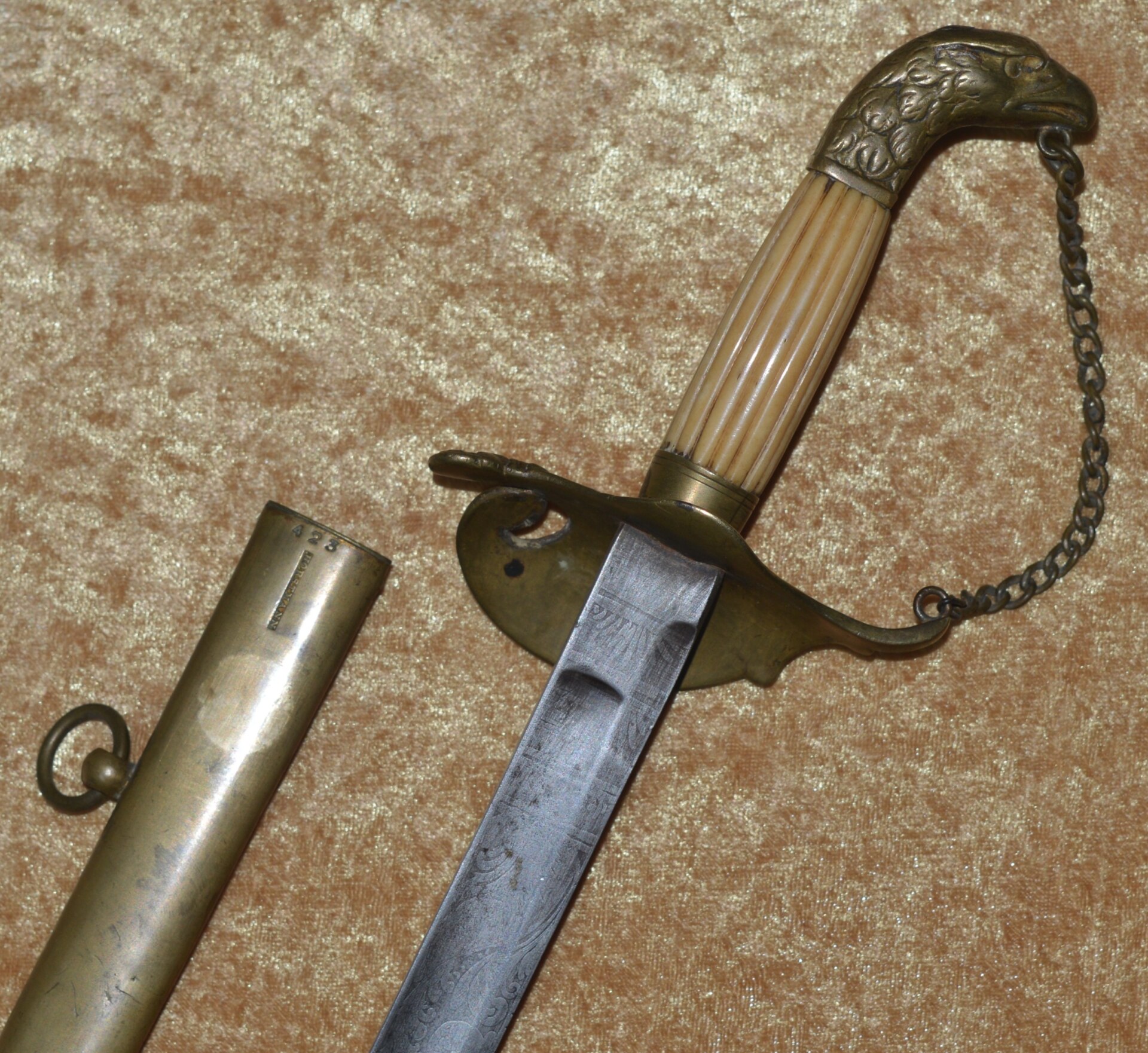 US Eagle Pommel Infantry Officer’s Sword, ca. 1850 - Image 2