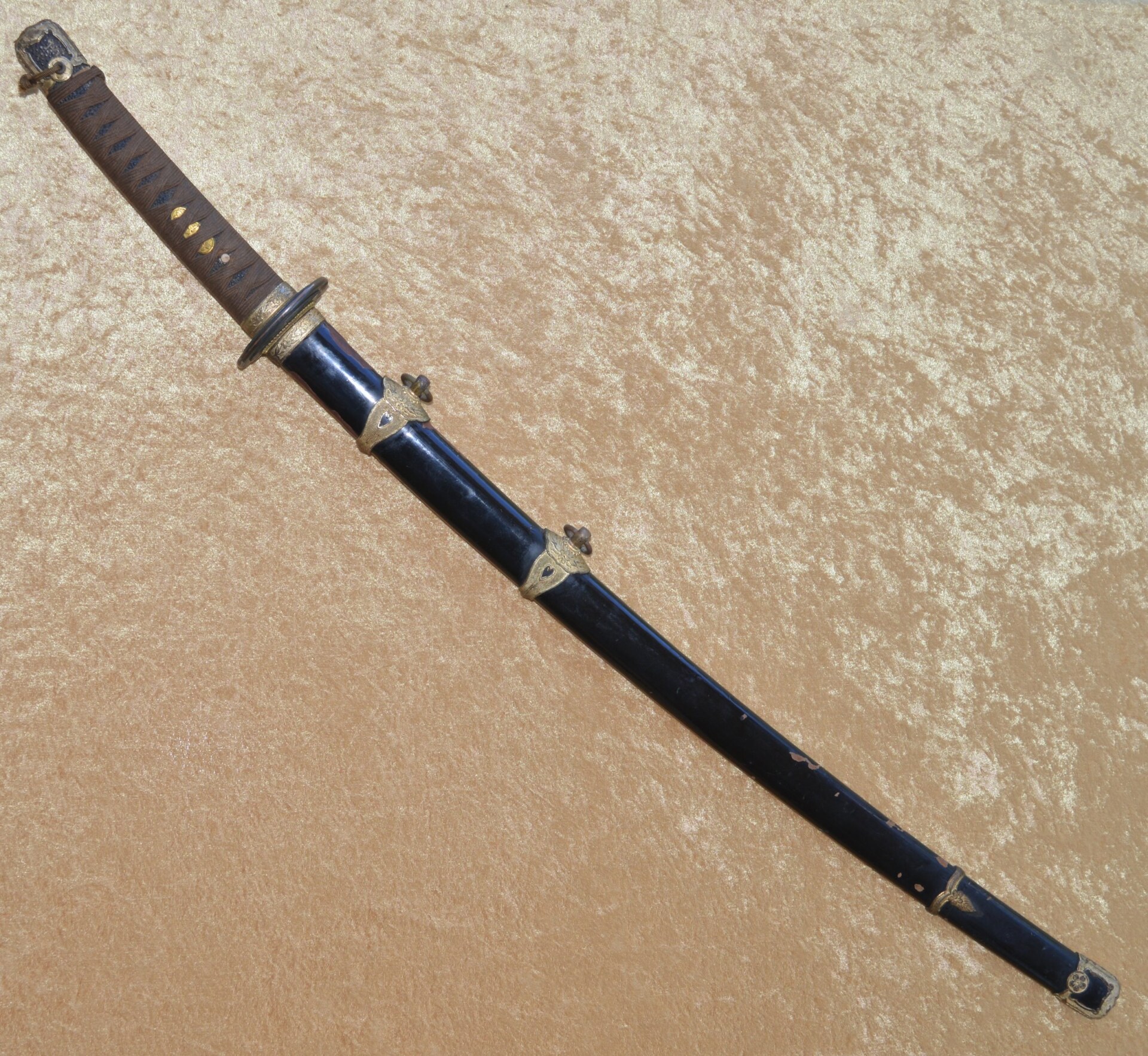 Signed and Dated Japanese WWII Naval Officer’s Kai Gunto Katana - Image 16