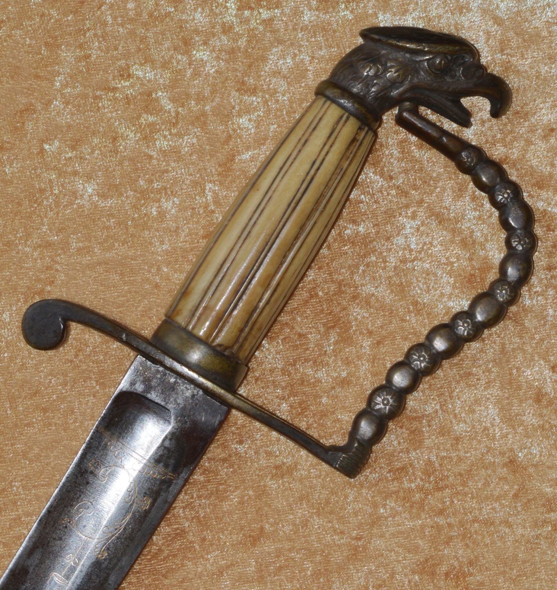 American Eagle Head Mounted Artillery Officer’s Saber, ca. 1810