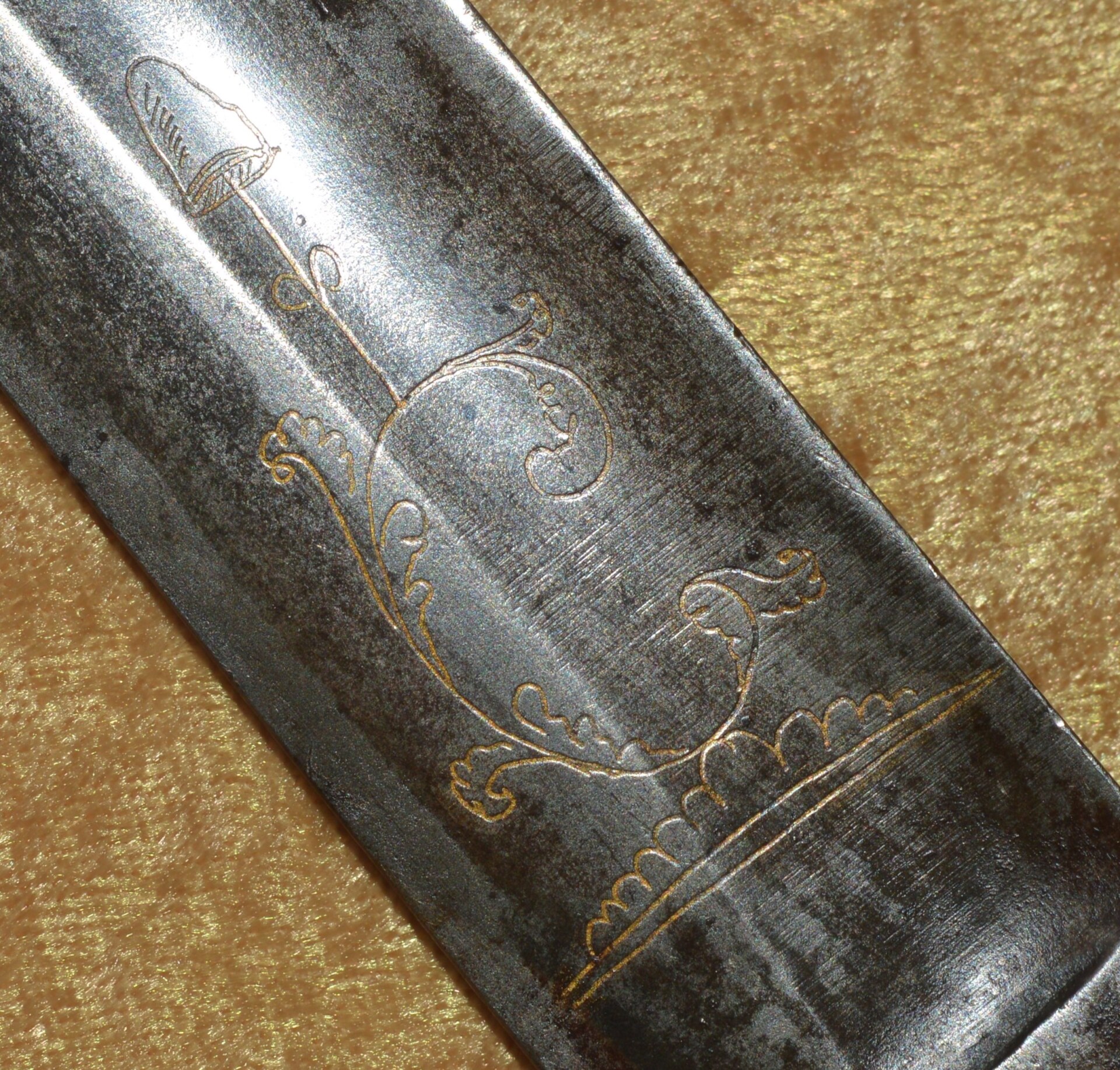American Eagle Head Mounted Artillery Officer’s Saber, ca. 1810 - Image 10