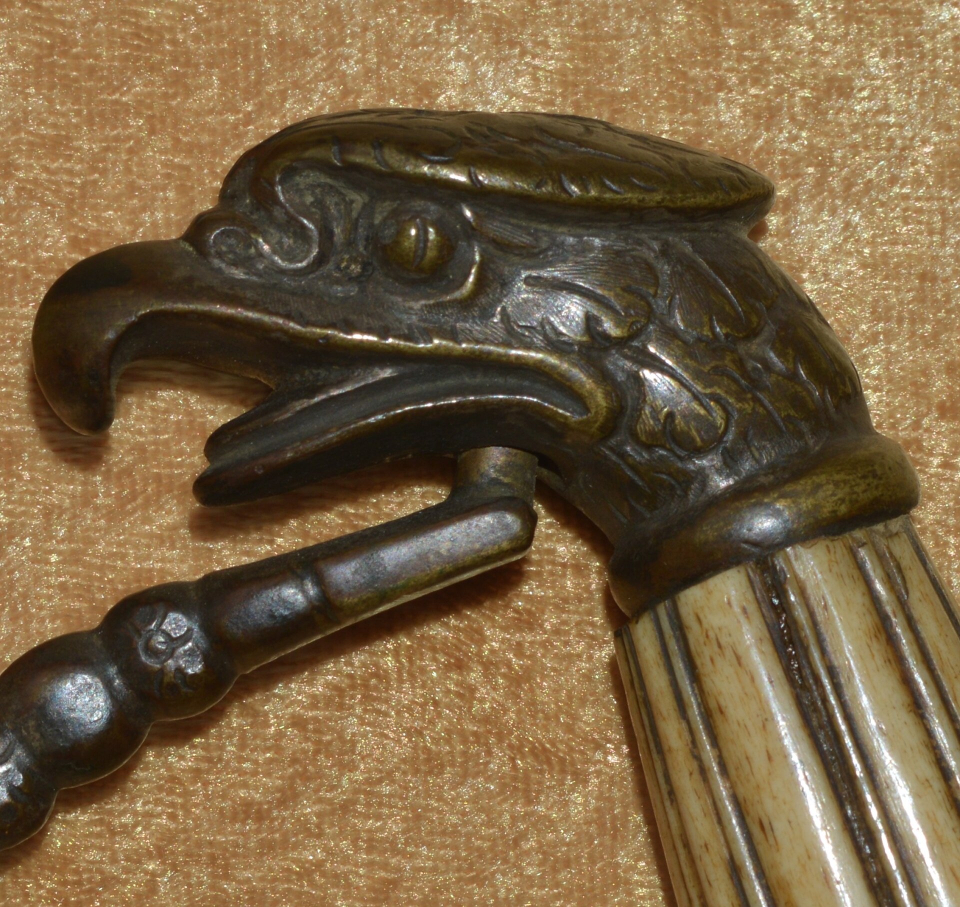 American Eagle Head Mounted Artillery Officer’s Saber, ca. 1810 - Image 6