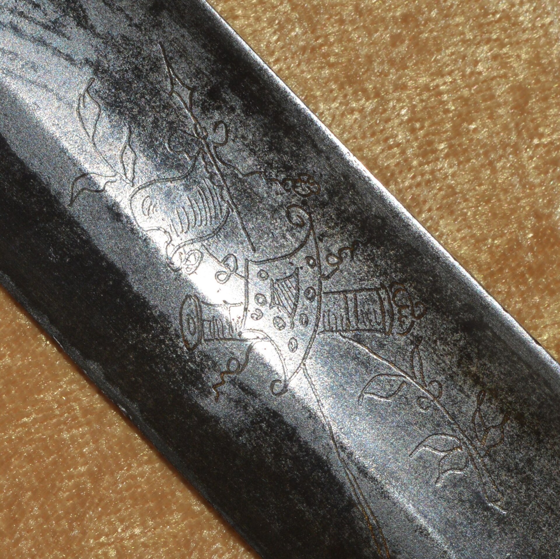 American Eagle Head Mounted Artillery Officer’s Saber, ca. 1810 - Image 11
