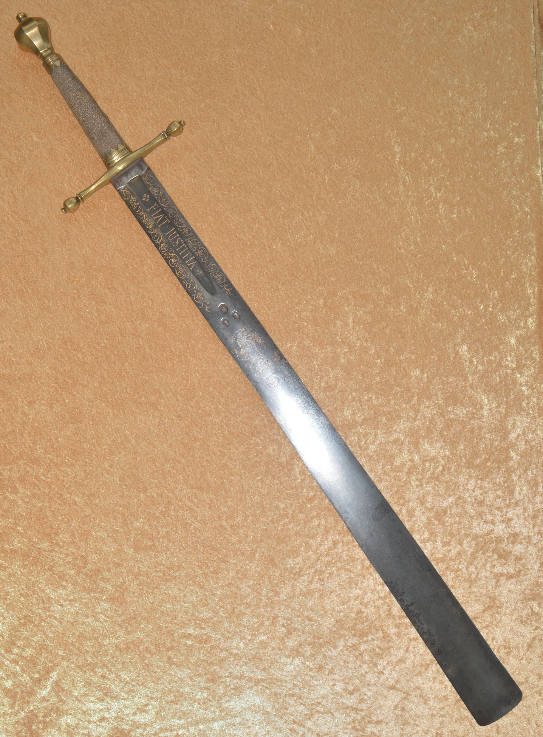 Fine and Historic Executioner Sword Made for the Dutch City of Haarlem, First Half 17th C