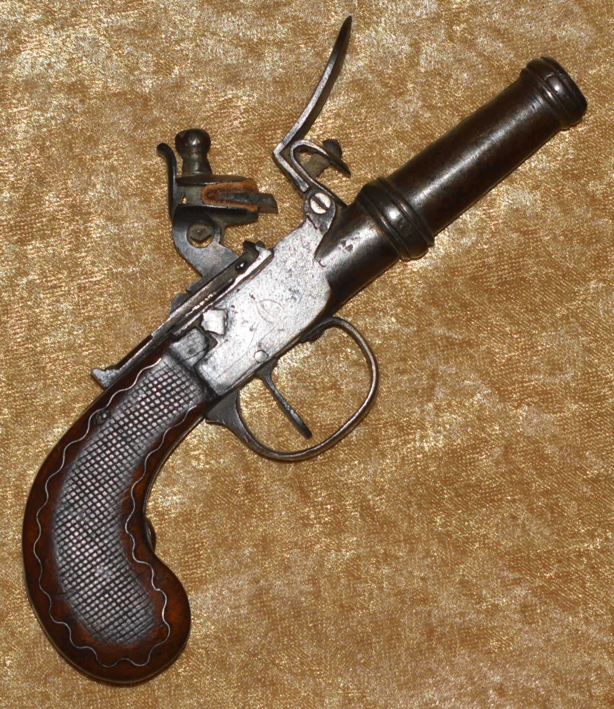 Flintlock Pocket Pistol, ca. 1810