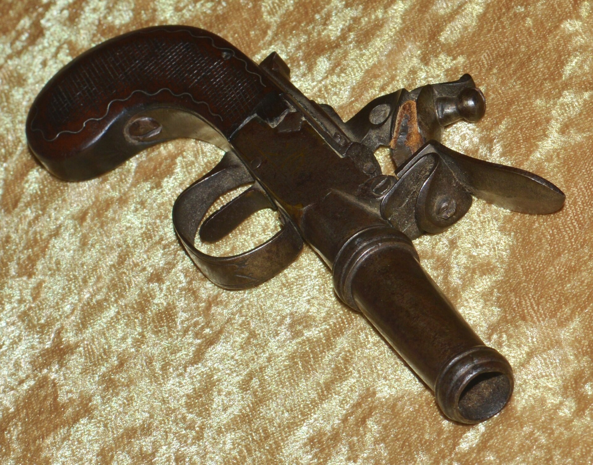 Flintlock Pocket Pistol, ca. 1810 - Image 4