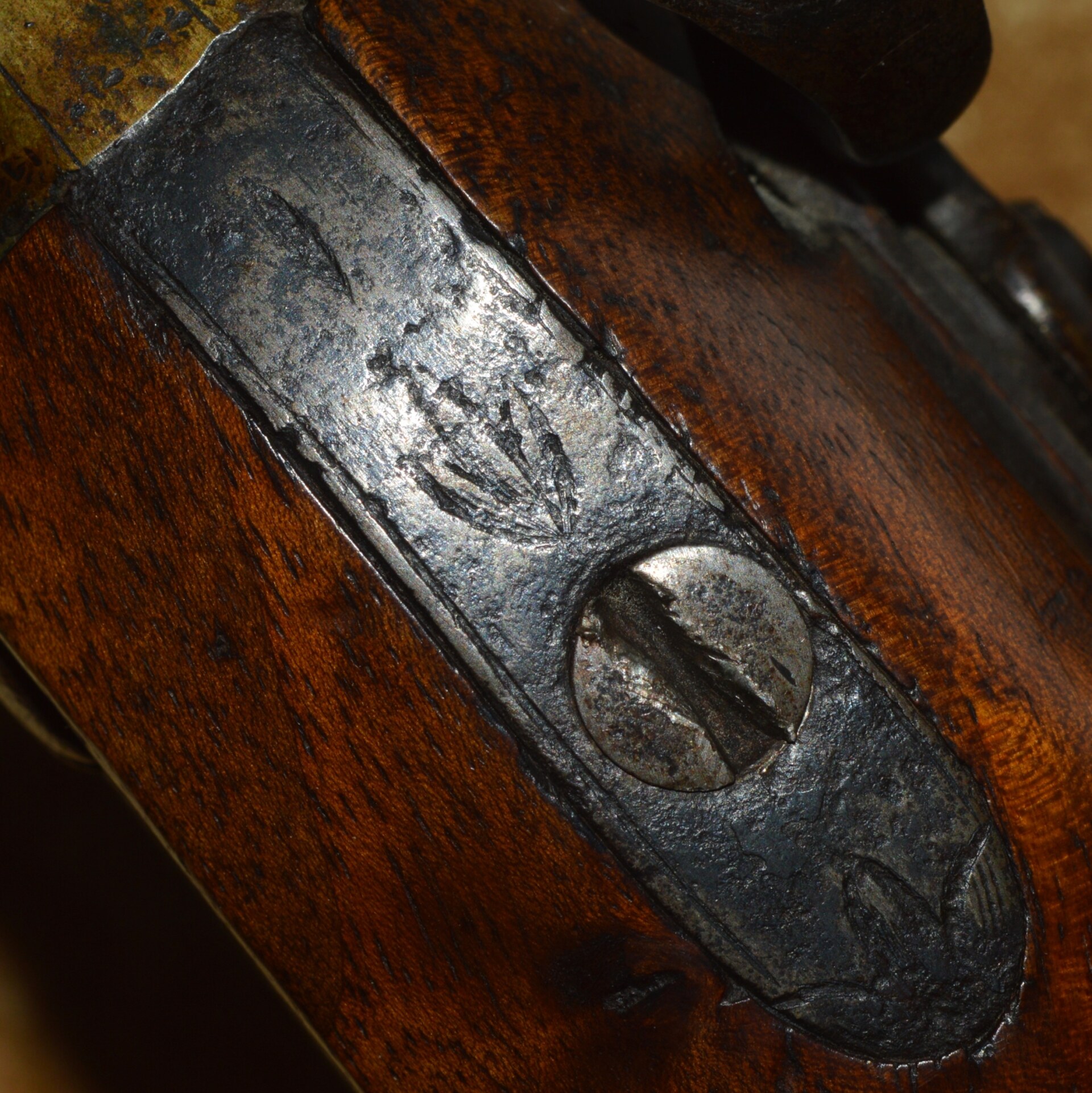 English Brass Barrel Flintlock Pistol, Late 18th C - Image 6