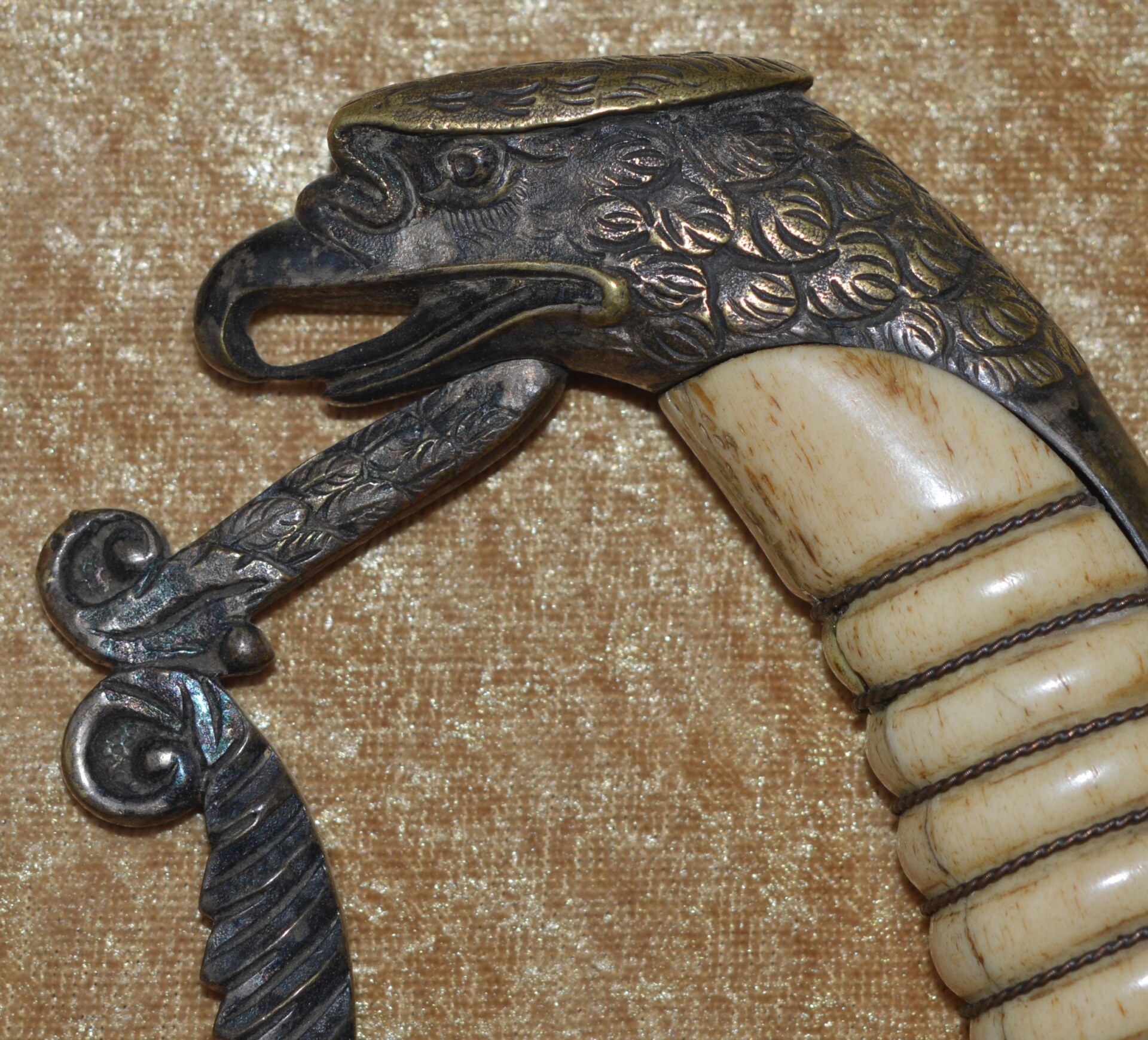 US Eagle Head Mounted Officer’s Sword, ca. 1810 - Image 3