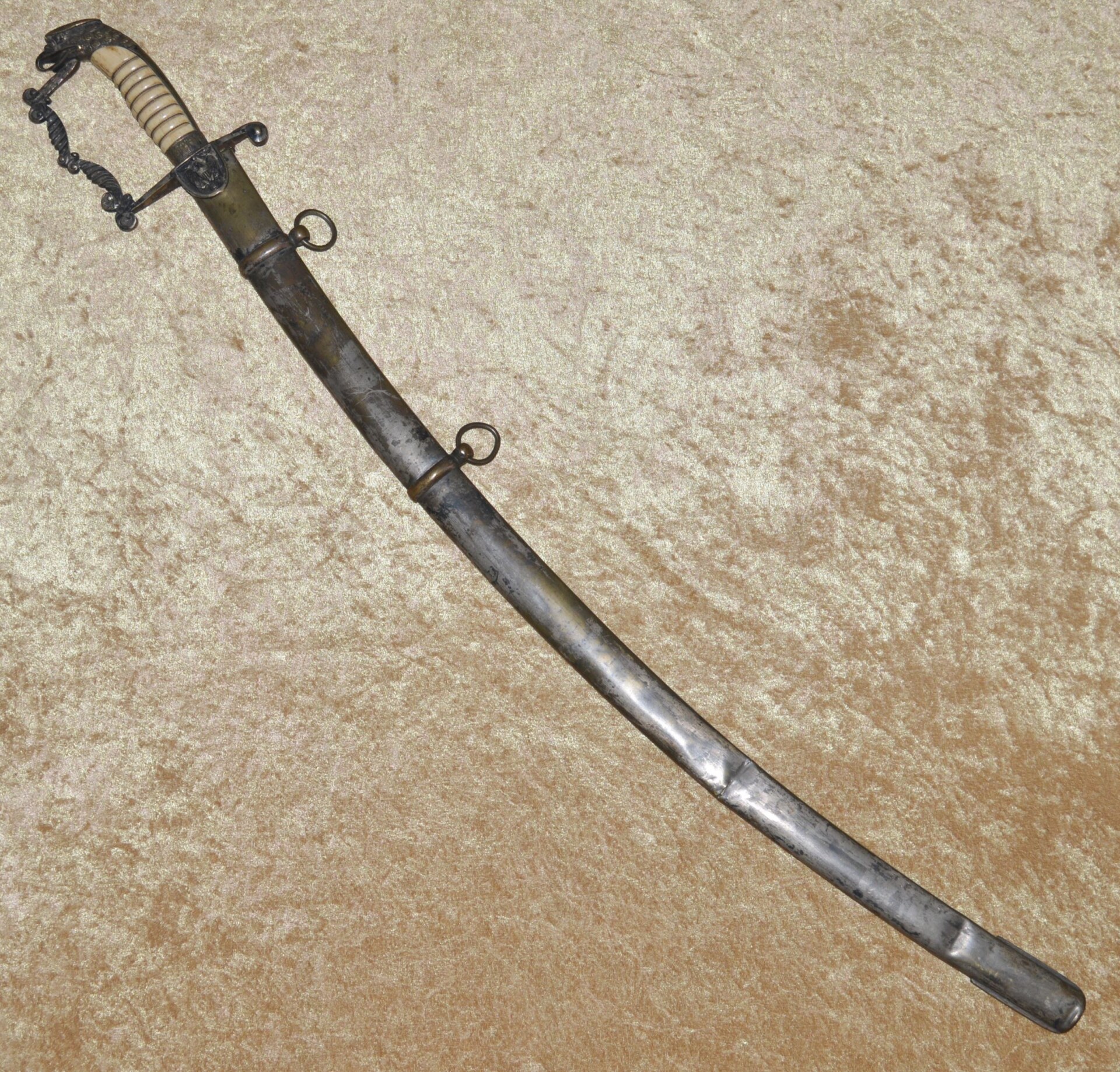 US Eagle Head Mounted Officer’s Sword, ca. 1810 - Image 16