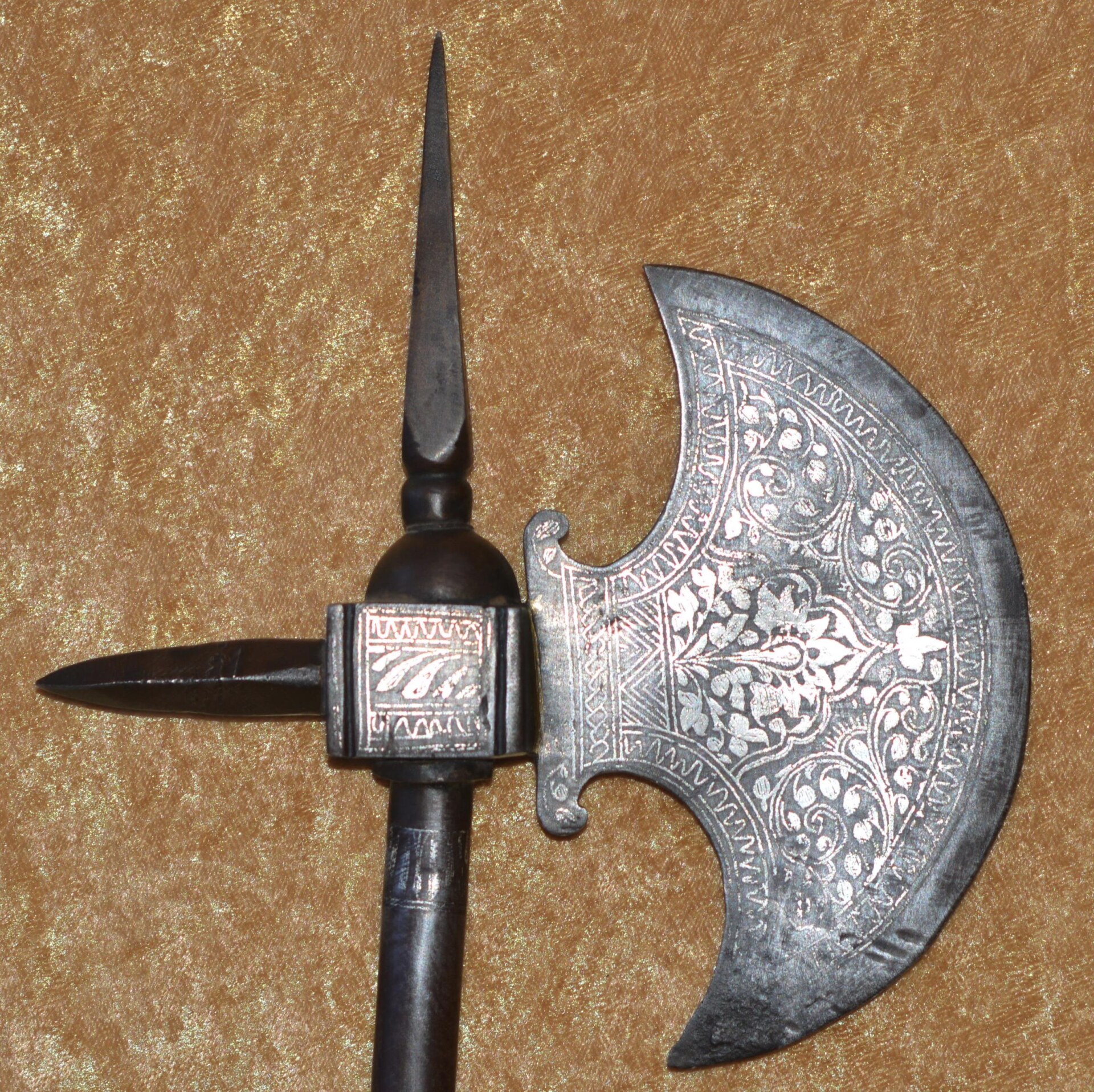 Indian Combination Tabar Axe and Spike Dagger, 19th C - Image 4