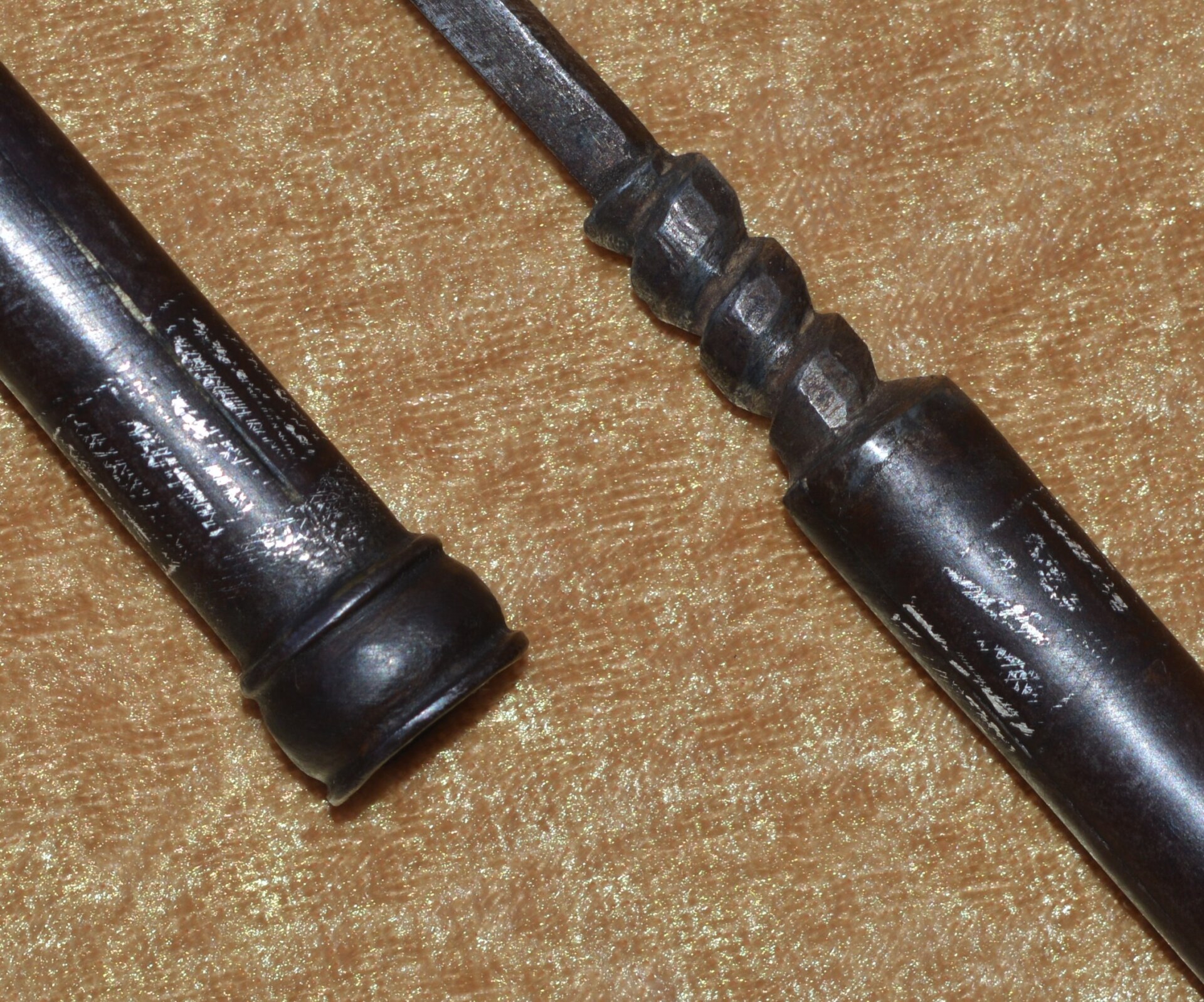 Indian Combination Tabar Axe and Spike Dagger, 19th C - Image 11