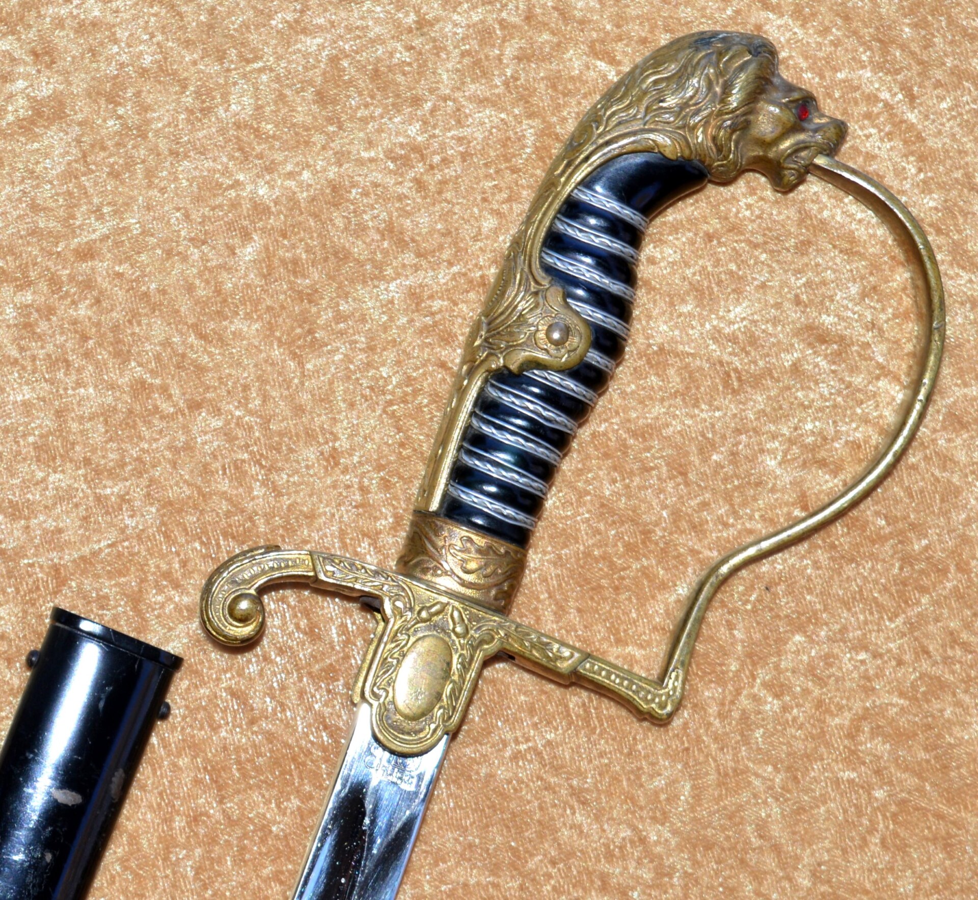 Nazi Army Officer’s Lion Head “Blucher” Pattern Sword - Image 2