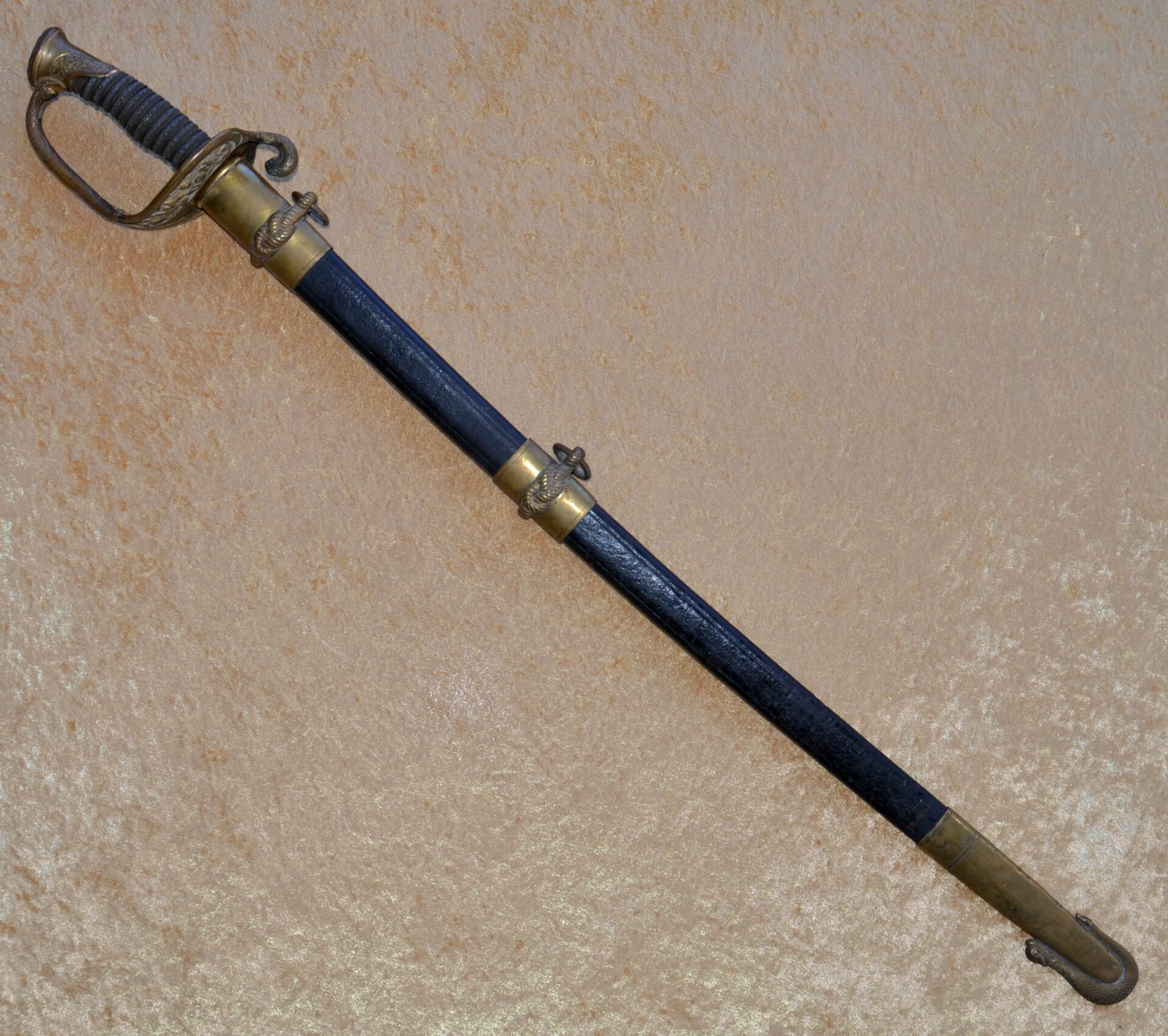 Pre-Civil War US M1852 Naval Officer’s Sword by Ames - Image 21