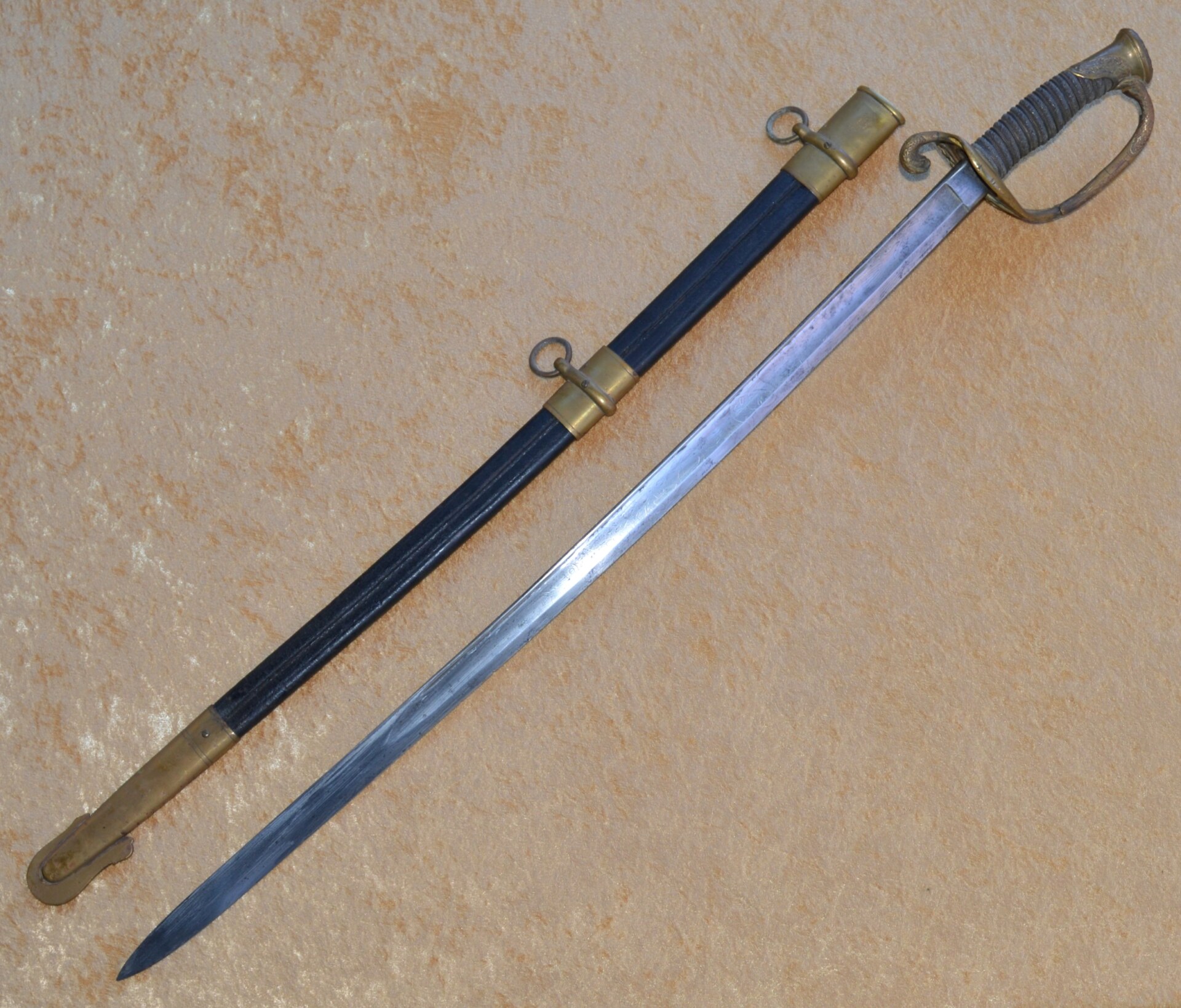 Pre-Civil War US M1852 Naval Officer’s Sword by Ames - Image 20