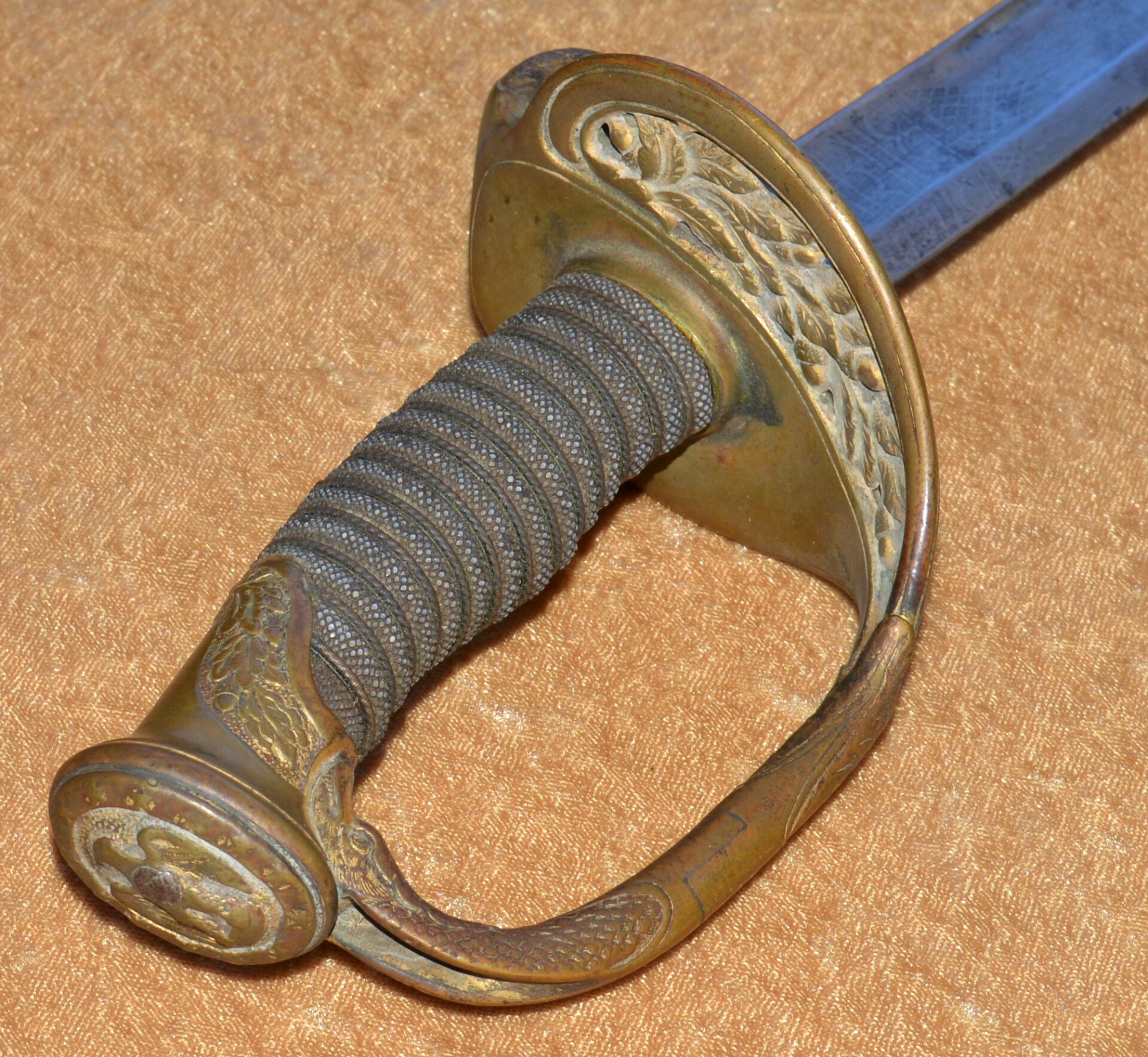 Pre-Civil War US M1852 Naval Officer’s Sword by Ames - Image 4