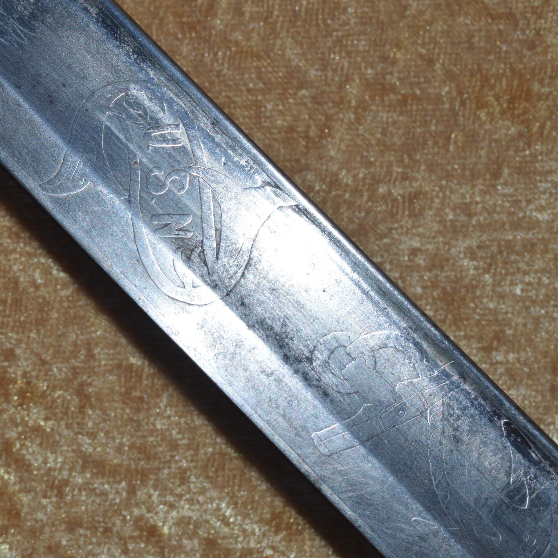 Pre-Civil War US M1852 Naval Officer’s Sword by Ames - Image 13